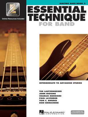 Hal Leonard - Essential Technique for Band (Intermediate to Advanced Studies) Book 3 - Electric Bass - Book/Media Online (EEi)