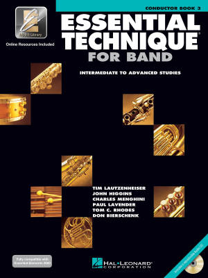 Essential Technique for Band (Intermediate to Advanced Studies) Book 3 - Conductor - Book/CD/Media Online (EEi)