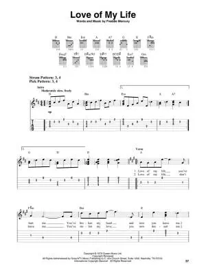 Bohemian Rhapsody: Music From The Motion Picture Soundtrack - Easy Guitar TAB - Book