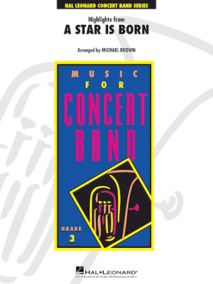Hal Leonard - Highlights From a Star is Born - Brown - Concert Band - Gr. 3