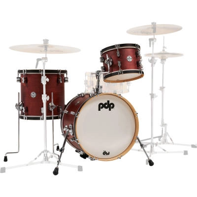 Pacific Drums - Concept Maple 3-Piece Shell Pack (18,12,14) - Oxblood Stain