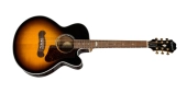 Epiphone - J-200EC Studio Parlor Acoustic\/Electric - Vintage Sunburst