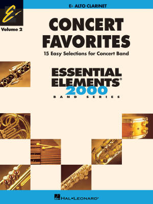 Concert Favorites Vol. 2 (15 Easy Selections for Concert Band) - Alto Clarinet - Book