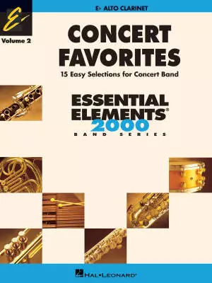 Hal Leonard - Concert Favorites Vol. 2 (15 Easy Selections for Concert Band) - Alto Clarinet - Book