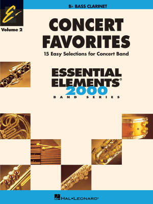 Hal Leonard - Concert Favorites Vol. 2 (15 Easy Selections for Concert Band) - Clarinette basse - Livre