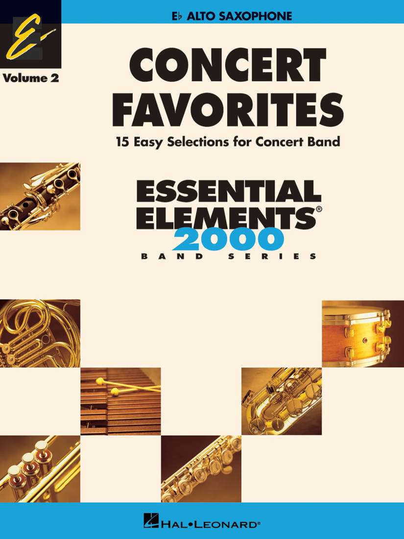 Concert Favorites Vol. 2 (15 Easy Selections for Concert Band) - Alto Saxophone - Book