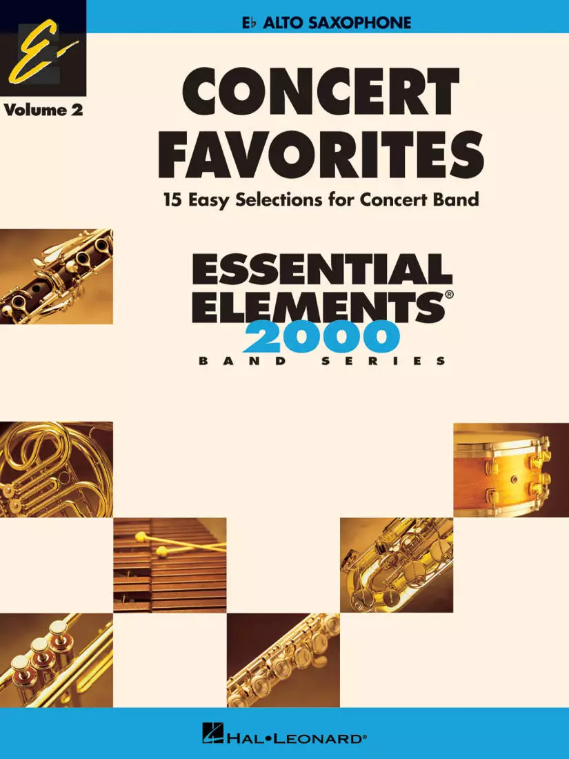 Concert Favorites Vol. 2 (15 Easy Selections for Concert Band) - Alto Saxophone - Book