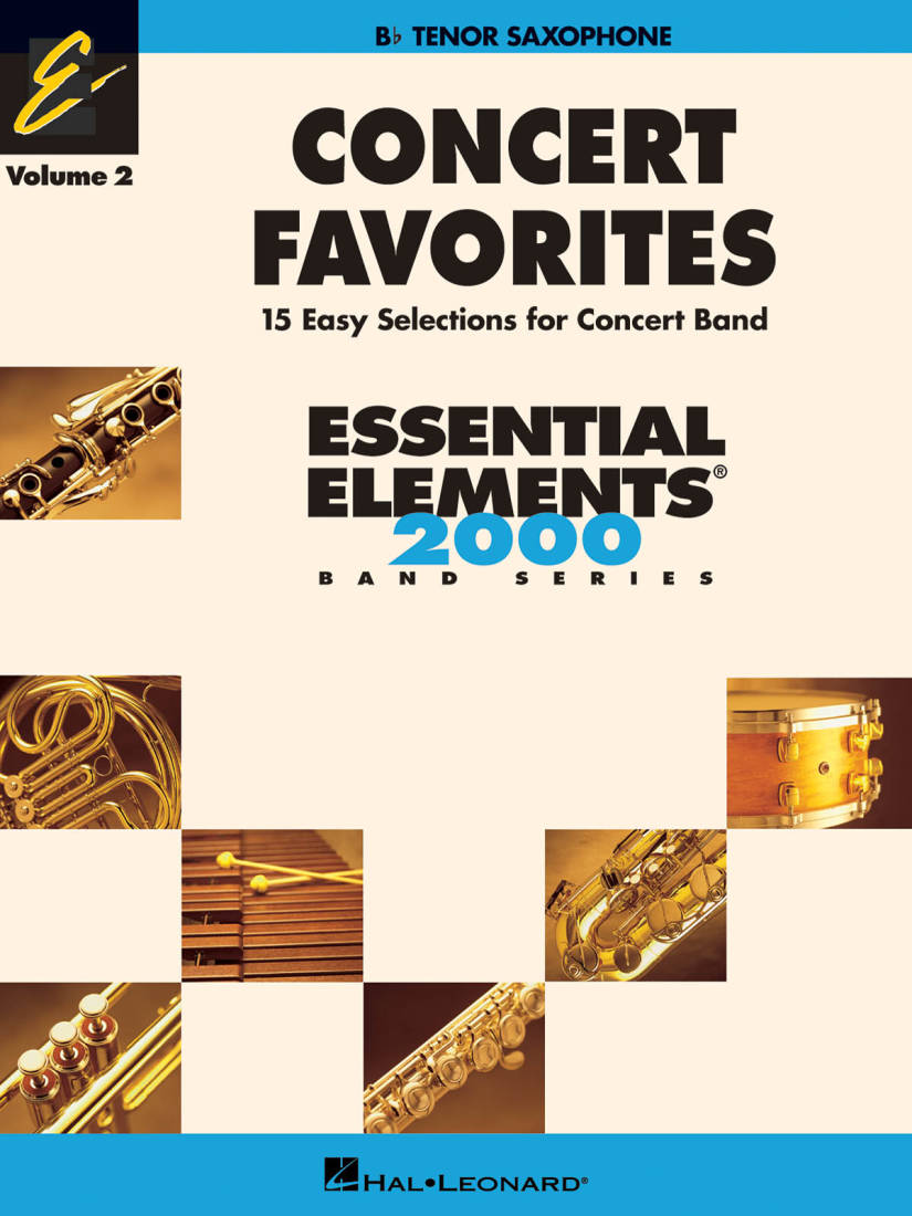 Concert Favorites Vol. 2 (15 Easy Selections for Concert Band) - Tenor Saxophone - Book