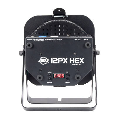 12PX HEX Low Profile Par with 12x12-Watt RGBAW+UV LEDs