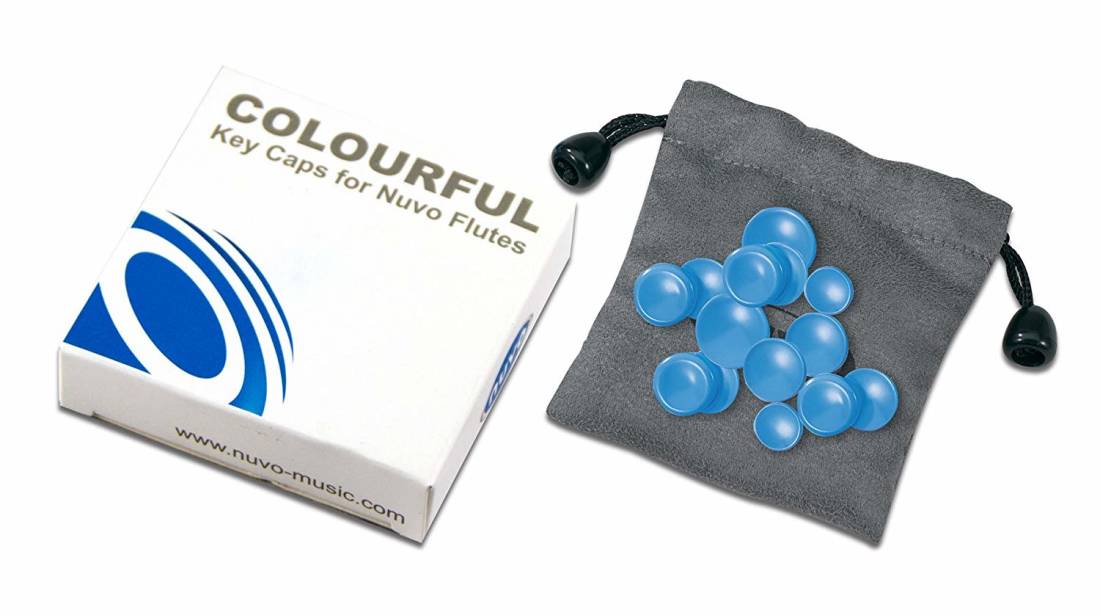 Coloured Key Caps for Nuvo Student Flute/jFlute - Blue