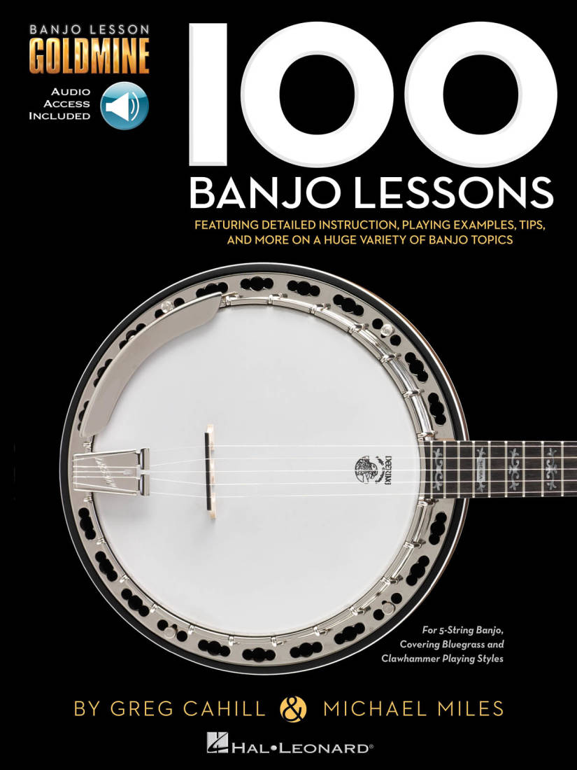 100 Banjo Lessons - Cahill/Miles - Livre/Audio en ligne