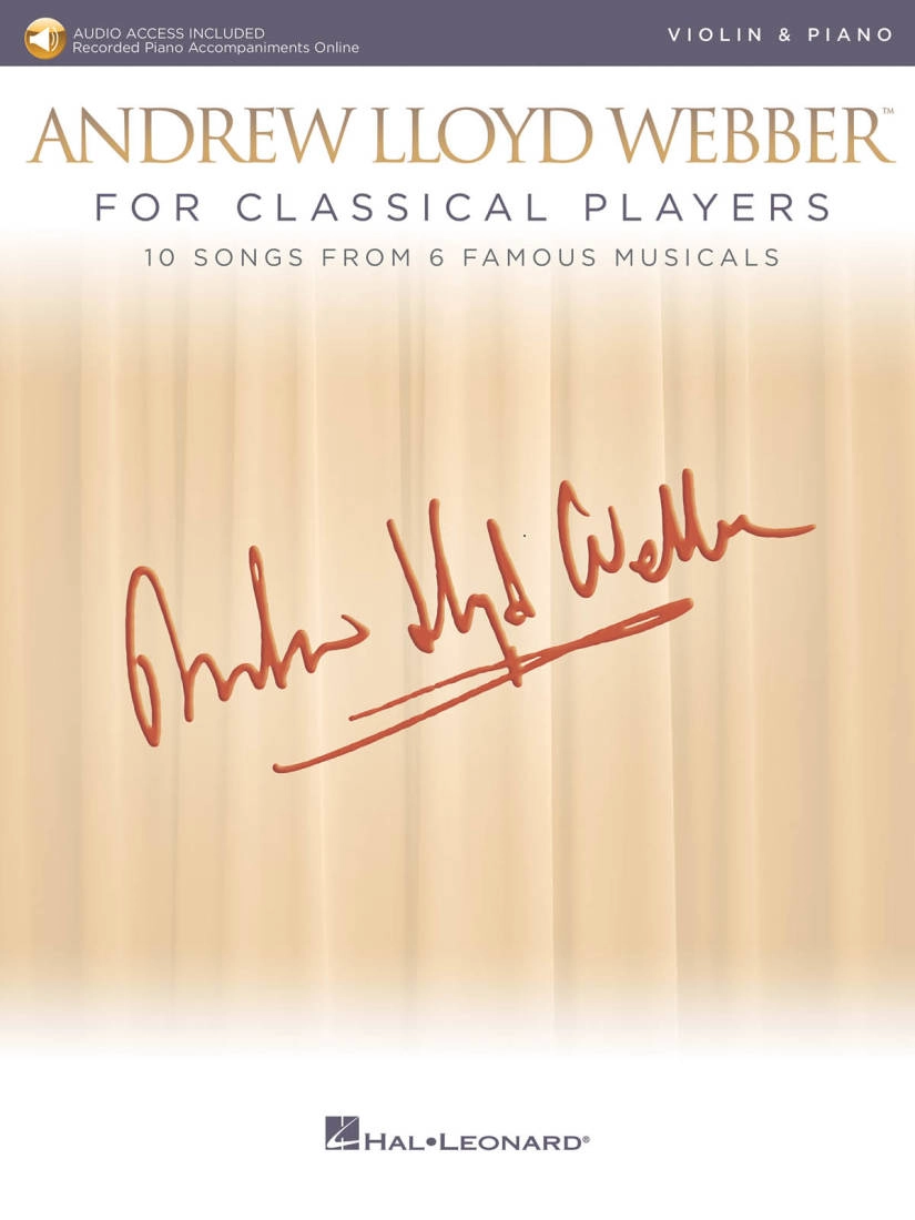 Andrew Lloyd Webber for Classical Players - Webber - Violin/Piano - Book/Audio Online