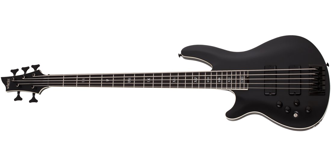 SLS Elite-5 \'\'Evil Twin\'\' 5-String Bass - Satin Black - Left Handed