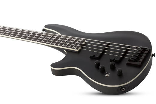 SLS Elite-5 \'\'Evil Twin\'\' 5-String Bass - Satin Black - Left Handed