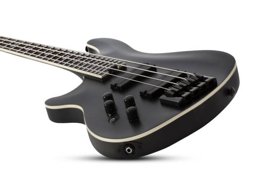 SLS Elite-4 \'\'Evil Twin\'\' 4-String Bass - Satin Black - Left Handed