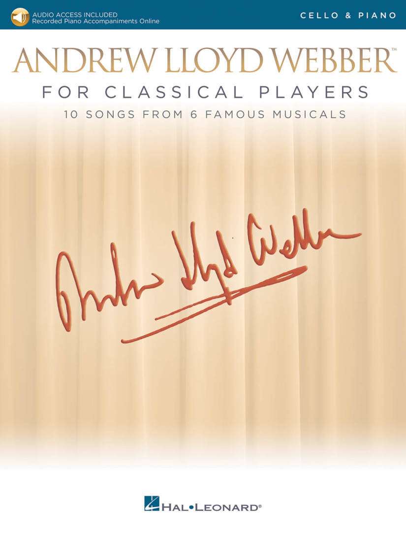 Andrew Lloyd Webber for Classical Players - Webber - Cello/Piano - Book/Audio Online
