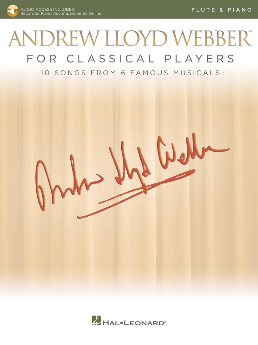 Andrew Lloyd Webber for Classical Players - Webber - Flute/Piano - Book/Audio Online