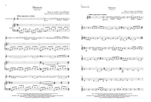 Andrew Lloyd Webber for Classical Players - Webber - Clarinet/Piano - Book/Audio Online