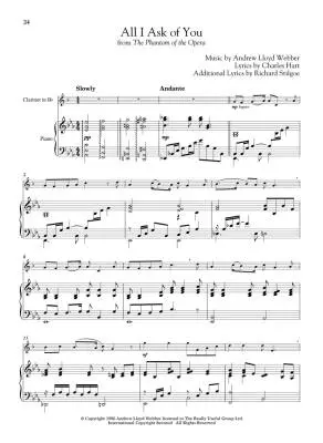 Andrew Lloyd Webber for Classical Players - Webber - Clarinet/Piano - Book/Audio Online