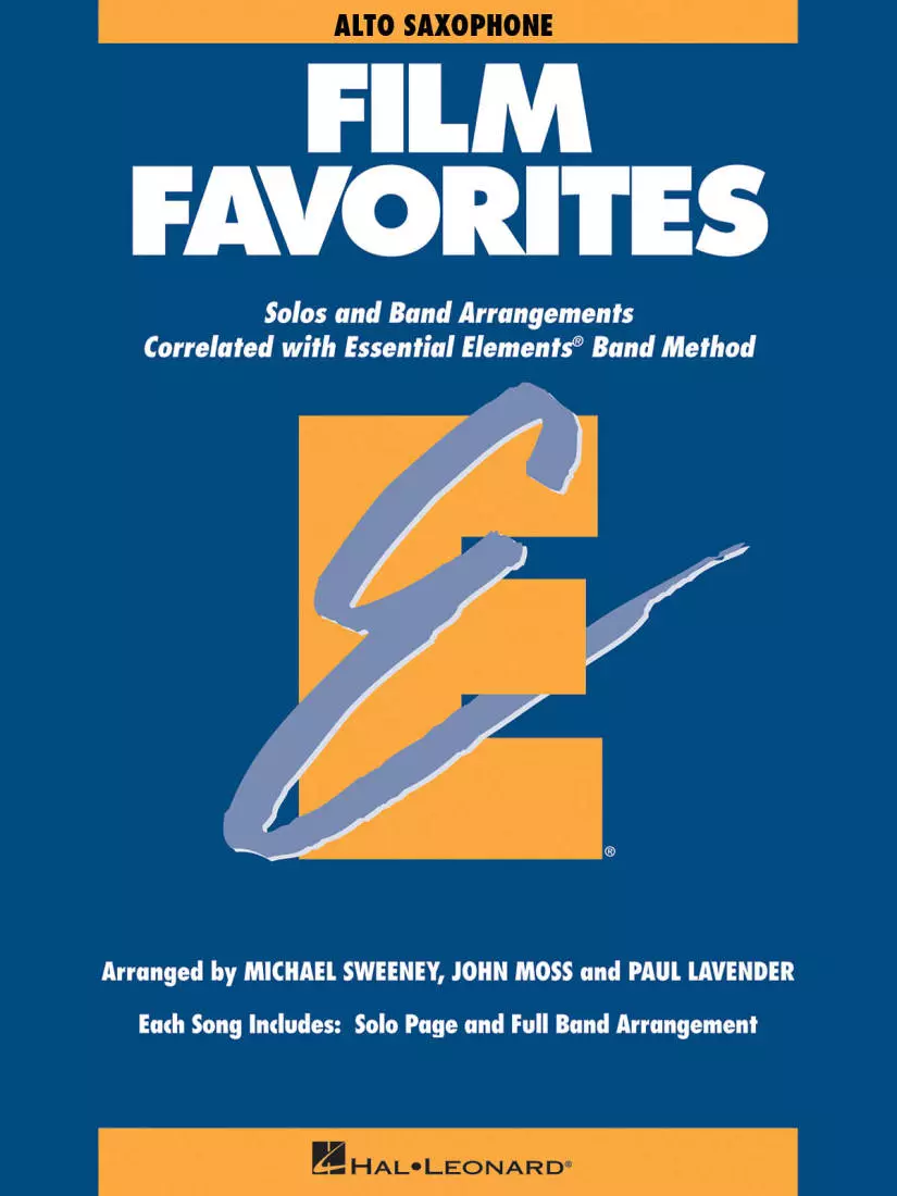 Essential Elements Film Favorites - Sweeney/Lavender/Moss - Alto Saxophone - Book