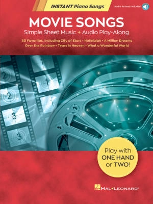 Hal Leonard - Movie Songs: Instant Piano Songs - Book/Audio Online