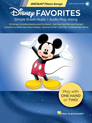 Disney Favorites: Instant Piano Songs - Book/Audio Online