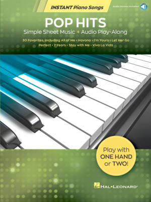 Pop Hits: Instant Piano Songs - Book/Audio Online