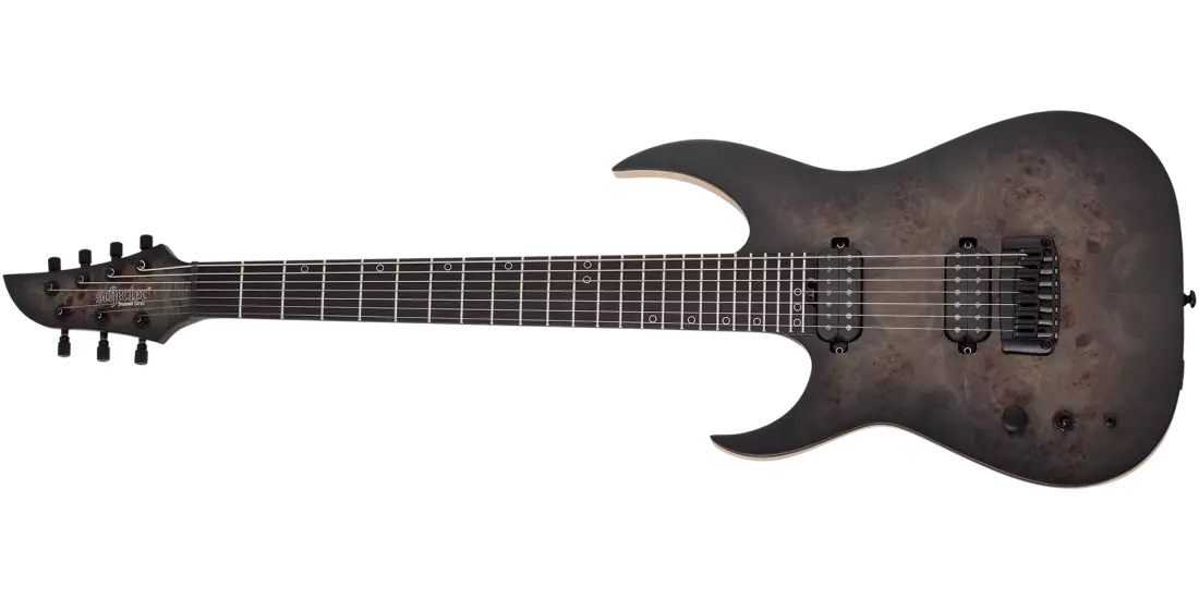 Keith Merrow KM-7 MK-III Artist 7-String Electric Guitar Left-Handed - Trans Black Burst