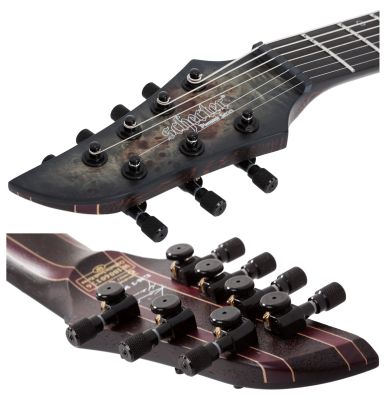 Keith Merrow KM-7 MK-III Artist 7-String Electric Guitar Left-Handed - Trans Black Burst