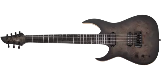 Keith Merrow KM-7 MK-III Artist 7-String Electric Guitar Left-Handed - Trans Black Burst