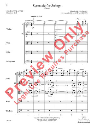Serenade for Strings: Finale - Tchaikovsky/Meyer - String Orchestra - Gr. 3