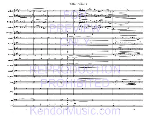 Just Before The Dawn - Tomaro - Jazz Ensemble - Gr. Medium Advanced