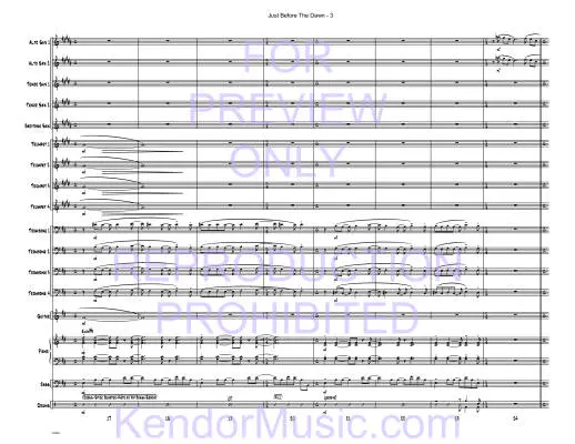 Just Before The Dawn - Tomaro - Jazz Ensemble - Gr. Medium Advanced