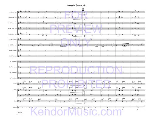 Lavender Sunset - Yasinitsky - Jazz Ensemble - Gr. Easy