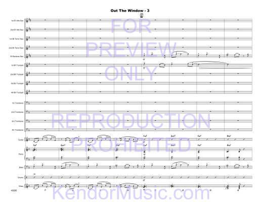 Out The Window - Larson - Jazz Ensemble - Gr. Medium Advanced