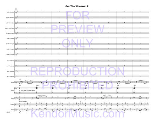 Out The Window - Larson - Jazz Ensemble - Gr. Medium Advanced