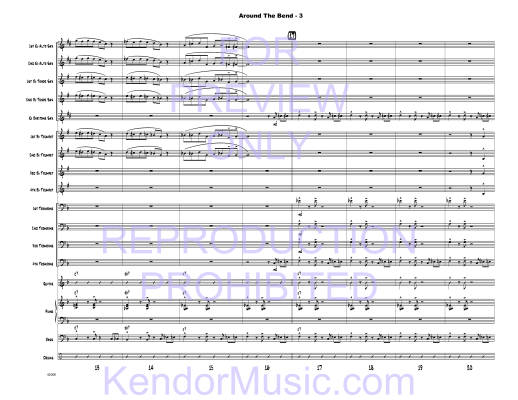 Around The Bend - Shutack - Jazz Ensemble - Gr. Medium Easy