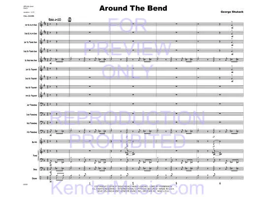 Around The Bend - Shutack - Jazz Ensemble - Gr. Medium Easy