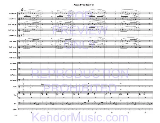 Around The Bend - Shutack - Jazz Ensemble - Gr. Medium Easy