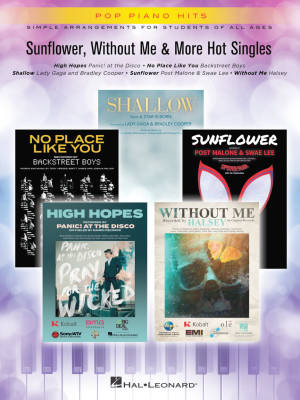 Hal Leonard - Sunflower, Without Me & More Hot Singles: Pop Piano Hits - Easy Piano - Book