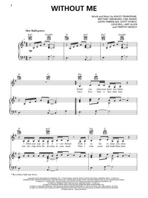 Without Me - Halsey - Piano/Vocal/Guitar - Sheet Music