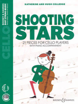 Boosey & Hawkes - Shooting Stars (21 Pieces for Cello Players) - Colledge/Colledge - Cello/Piano - Book/Audio Online