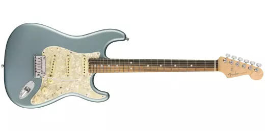 American Elite Stratocaster, Ebony Fingerboard - Satin Ice Blue Metallic