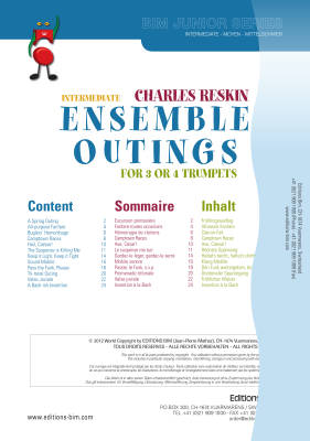 Intermediate Ensemble Outings - Reskin - 3 to 4 Trumpets (Trios/Quartets)