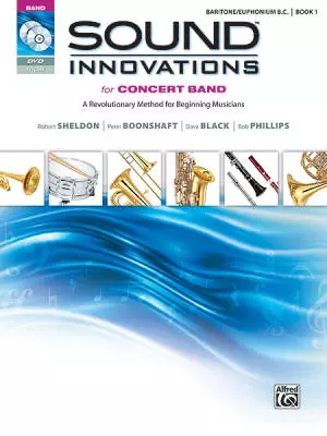 Alfred Publishing - Sound Innovations for Concert Band, Book 1 - Baryton/Euphonium B.C. - Livre/CD/DVD