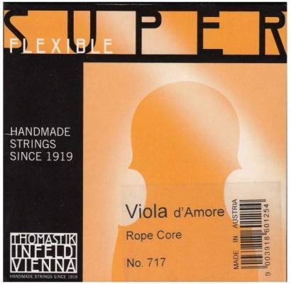 Superflexible Viola D\'Amore String Set 4/4