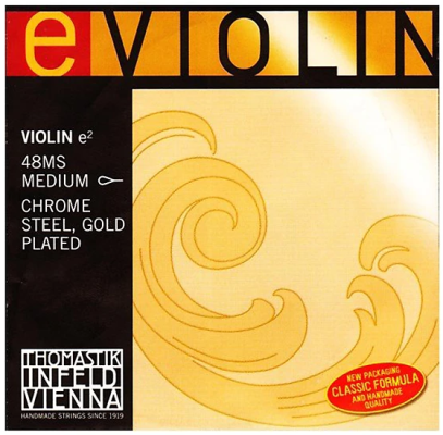 Thomastik-Infeld - 48 Series Single Violin E String 4/4 - Gold Plated - Medium