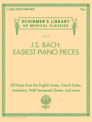 G. Schirmer Inc. - J.S. Bach: Easiest Piano Pieces - Piano - Book