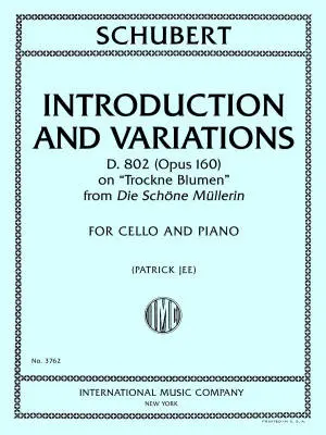 International Music Company - Introduction and Variations, D. 802 (Opus 160) - Schubert/Jee - Cello/Piano - Sheet Music