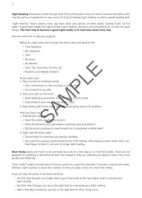 Sight Reading, Preparatory - Hidy - Piano - Book